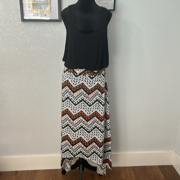 Jonathan Martin 2X plus size chevron pattern maxi skirt - Picture 1 of 12